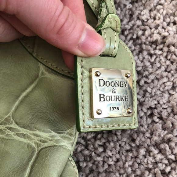 Dooney & Bourke leather bag green - Picture 7 of 8